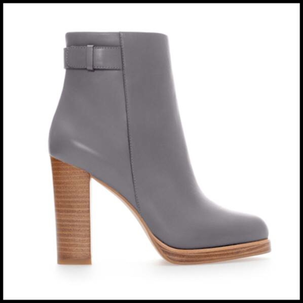 Zara Leather Booties